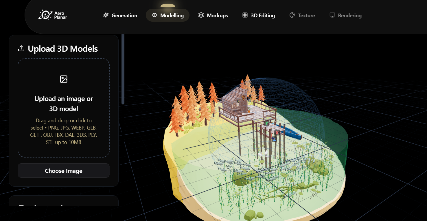 3D modeling interface